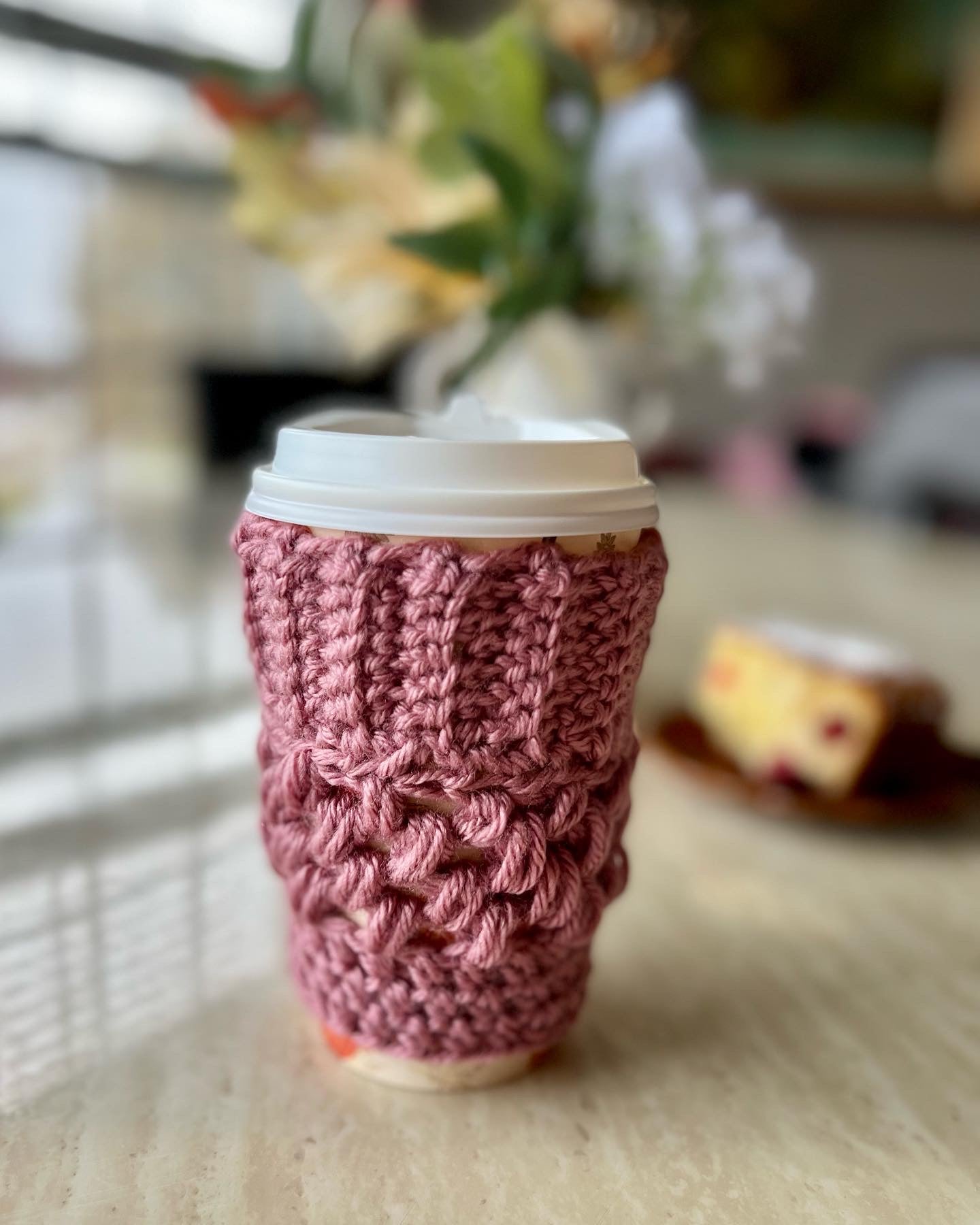Coffee cup cozy, reusable coffee cup sleeve - Lilly Grace Sparkle Boutique