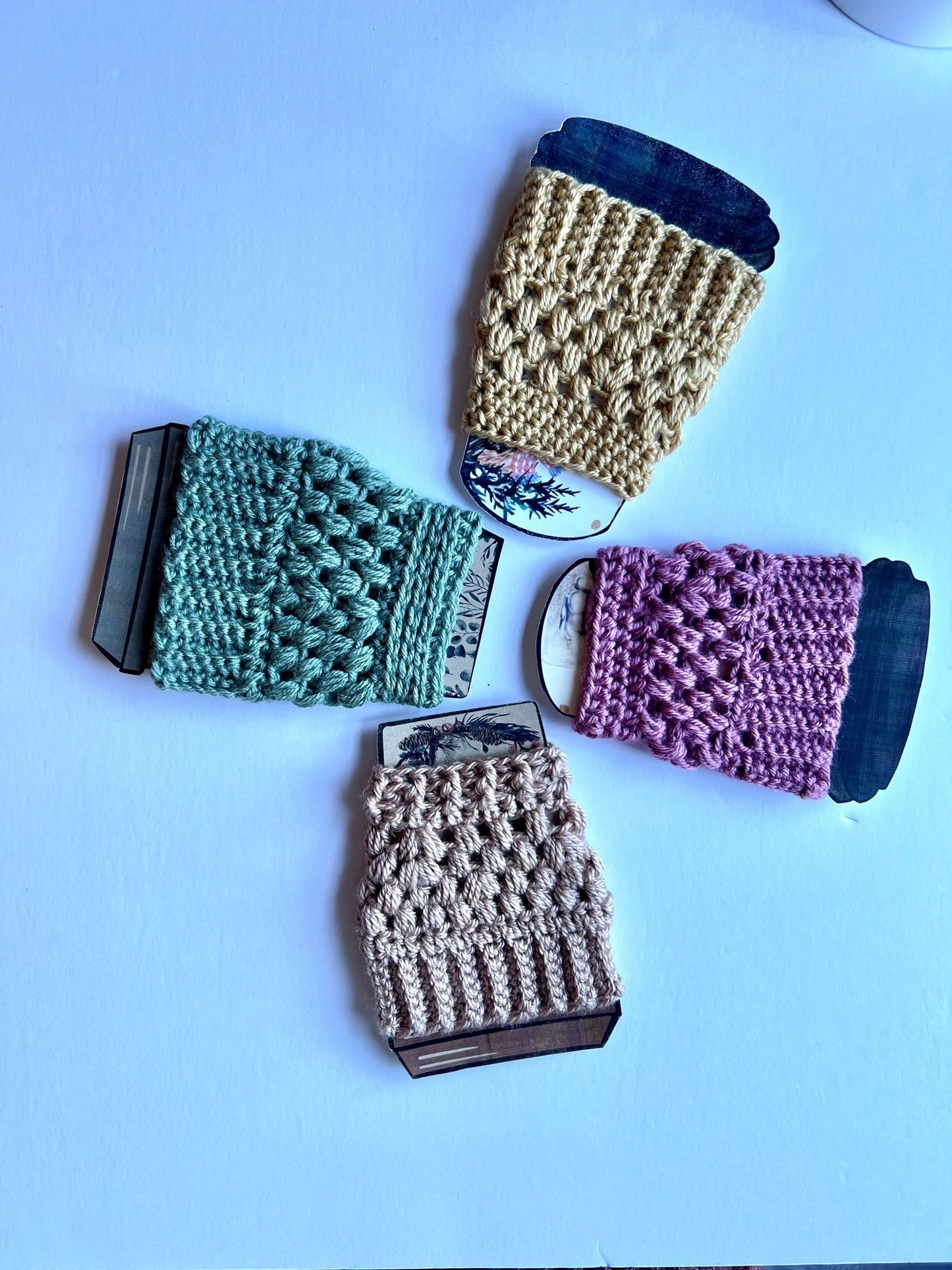 Coffee cup cozy, reusable coffee cup sleeve - Lilly Grace Sparkle Boutique