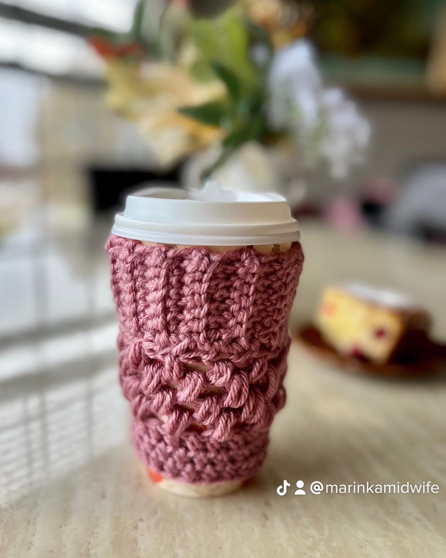 Coffee cup cozy, reusable coffee cup sleeve - Lilly Grace Sparkle Boutique