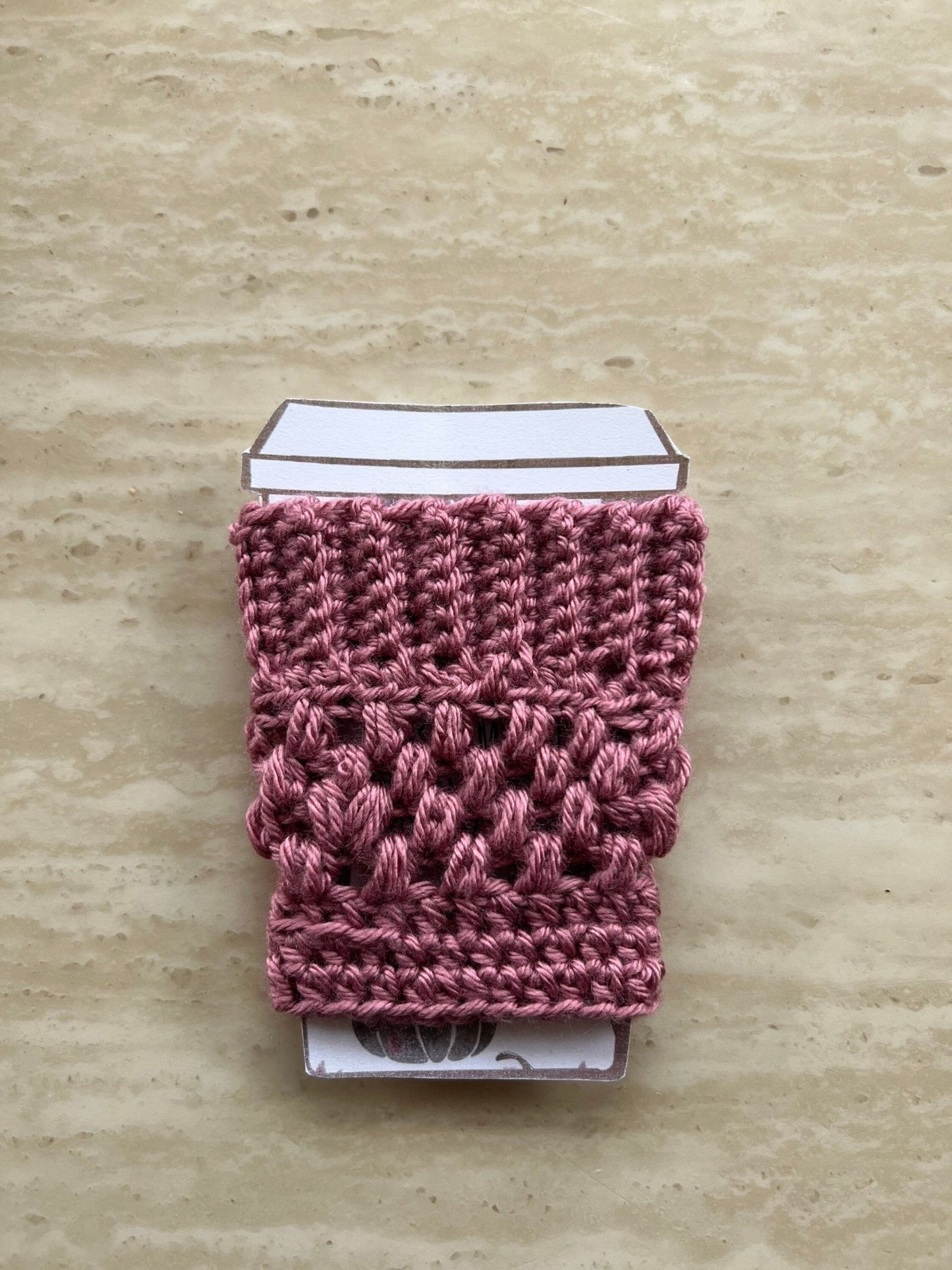 Sage green coffee cup cozy crochet- drink cozy-cup sleeve- iced coffee cozy -coffee cup sleeve- coffee lover gift-mom gift-Mother’s Day gift - Lilly Grace Sparkle Boutique