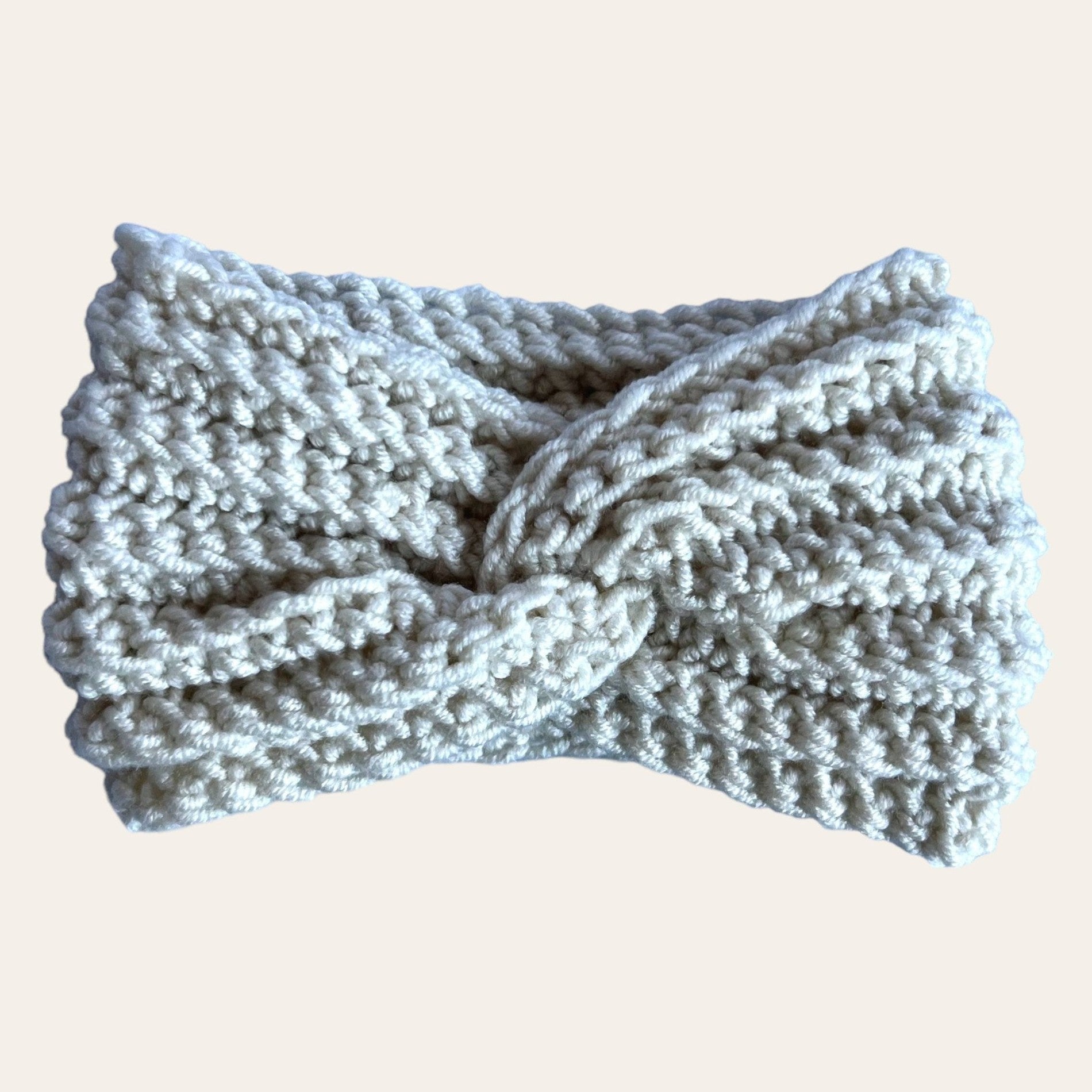 Pearl White - Crochet headband for girl or woman, boho style color headband, crochet headband for spring weather, various sizes - Lilly Grace Sparkle Boutique