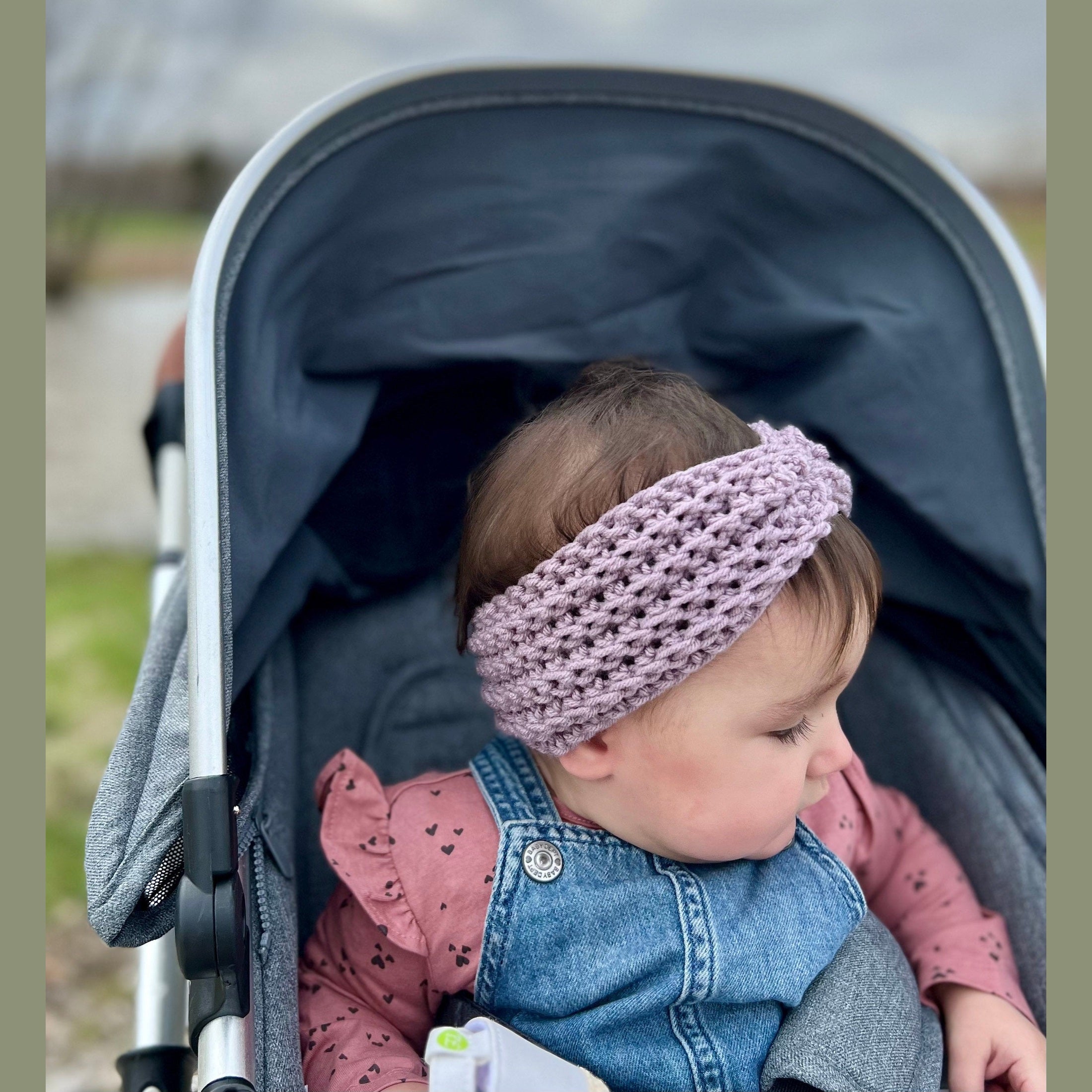 Purple haze-Crochet headband for girl or woman, boho style color headband, crochet headband for spring weather, variety colors, various size