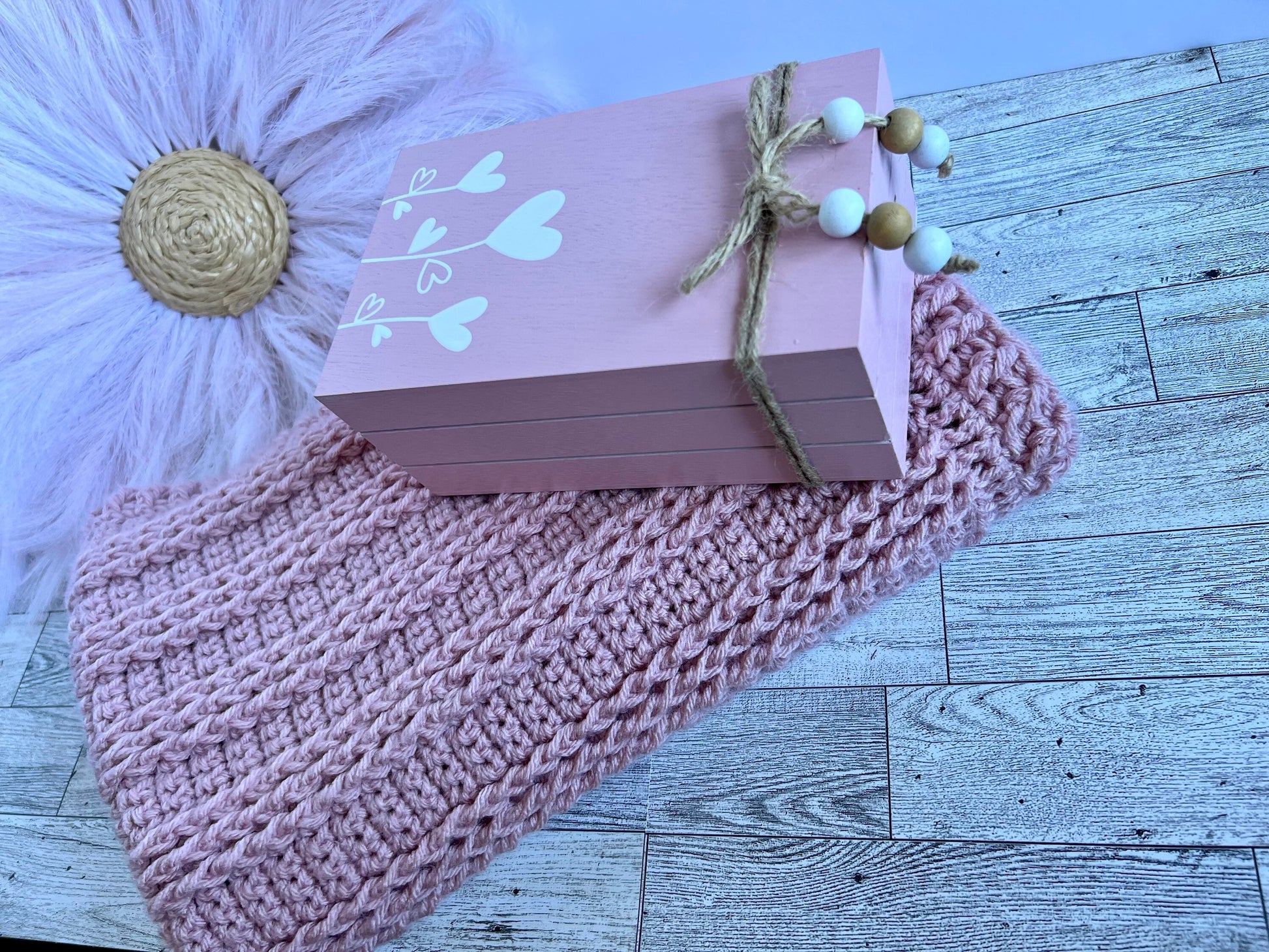 Cradle size baby blanket 31”x26”, dusty pink - blanket for baby girl - baby shower gift for baby girl, boho room decor, modern heirloom