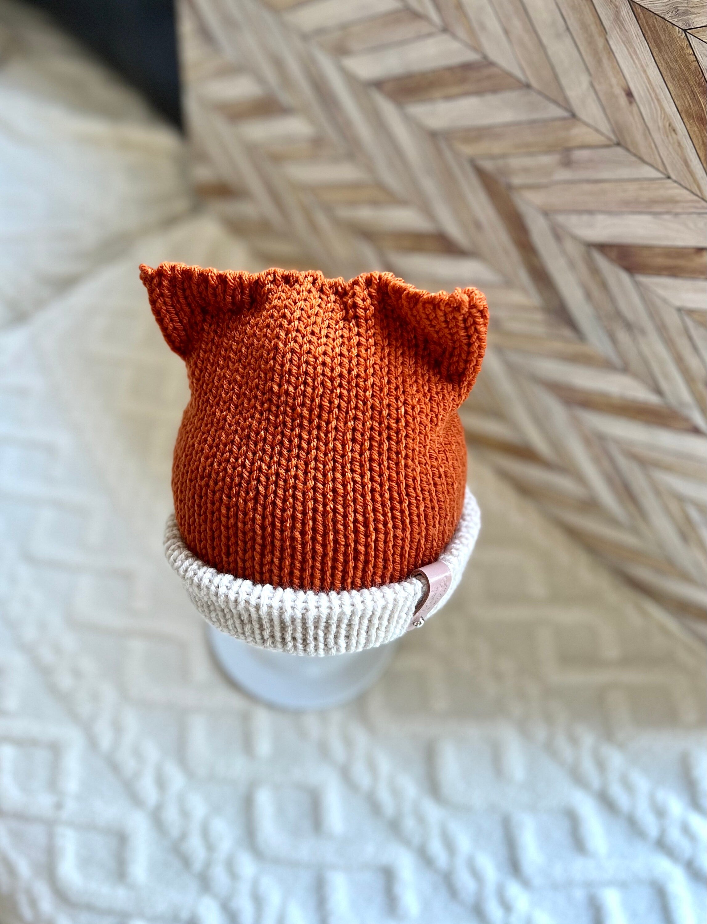 Soft Knitted Tiny Sly fox Beanie Hat