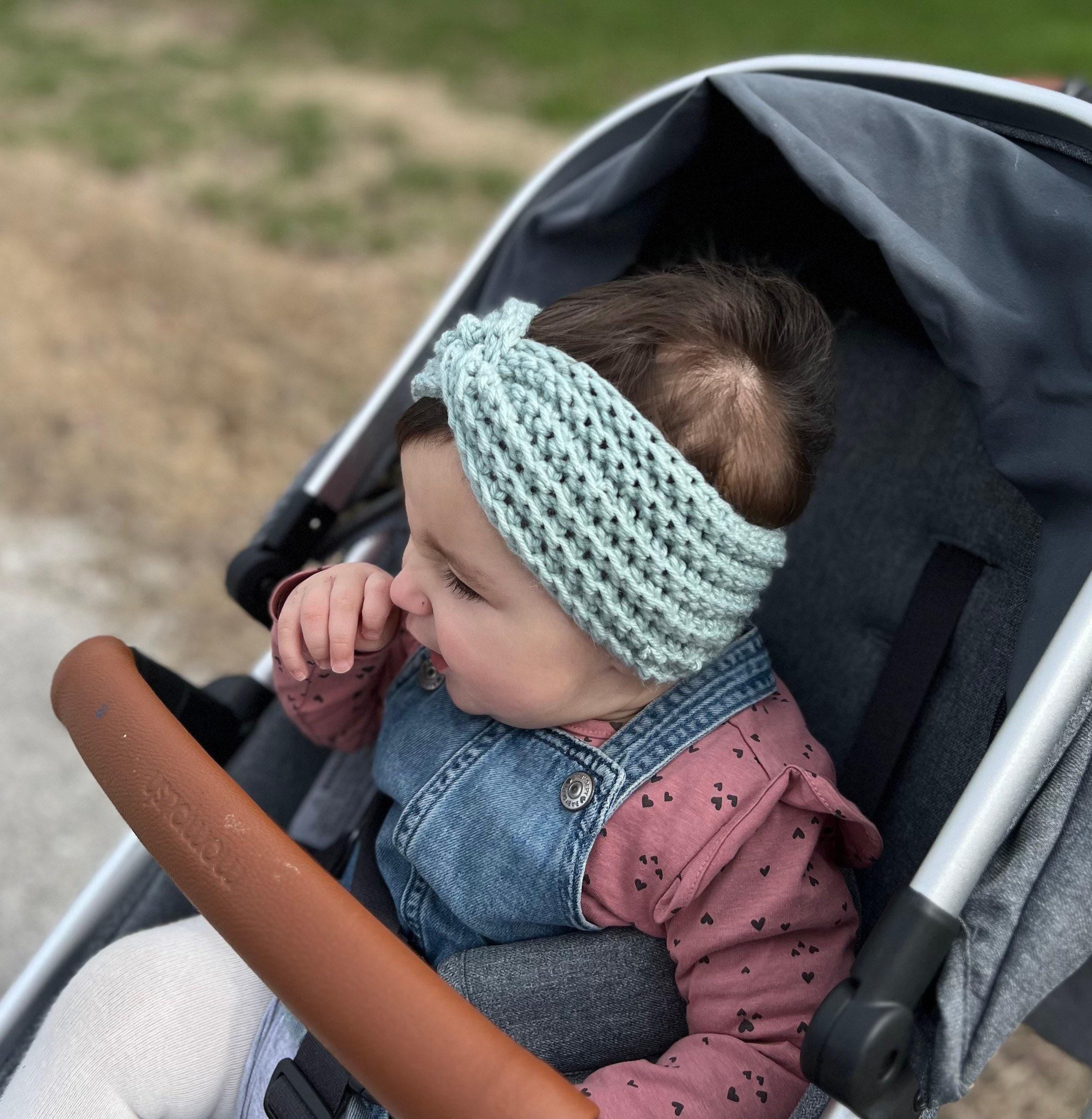 Crochet Headband - baby to adult size - in soft pastel colors