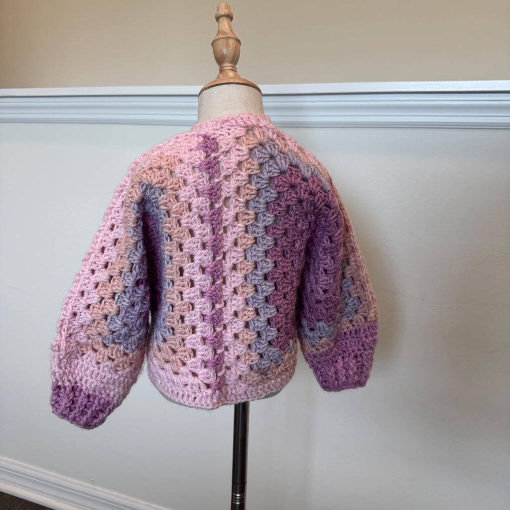 Crochet Cardigan and Set of Two Headbands/Ear warmers