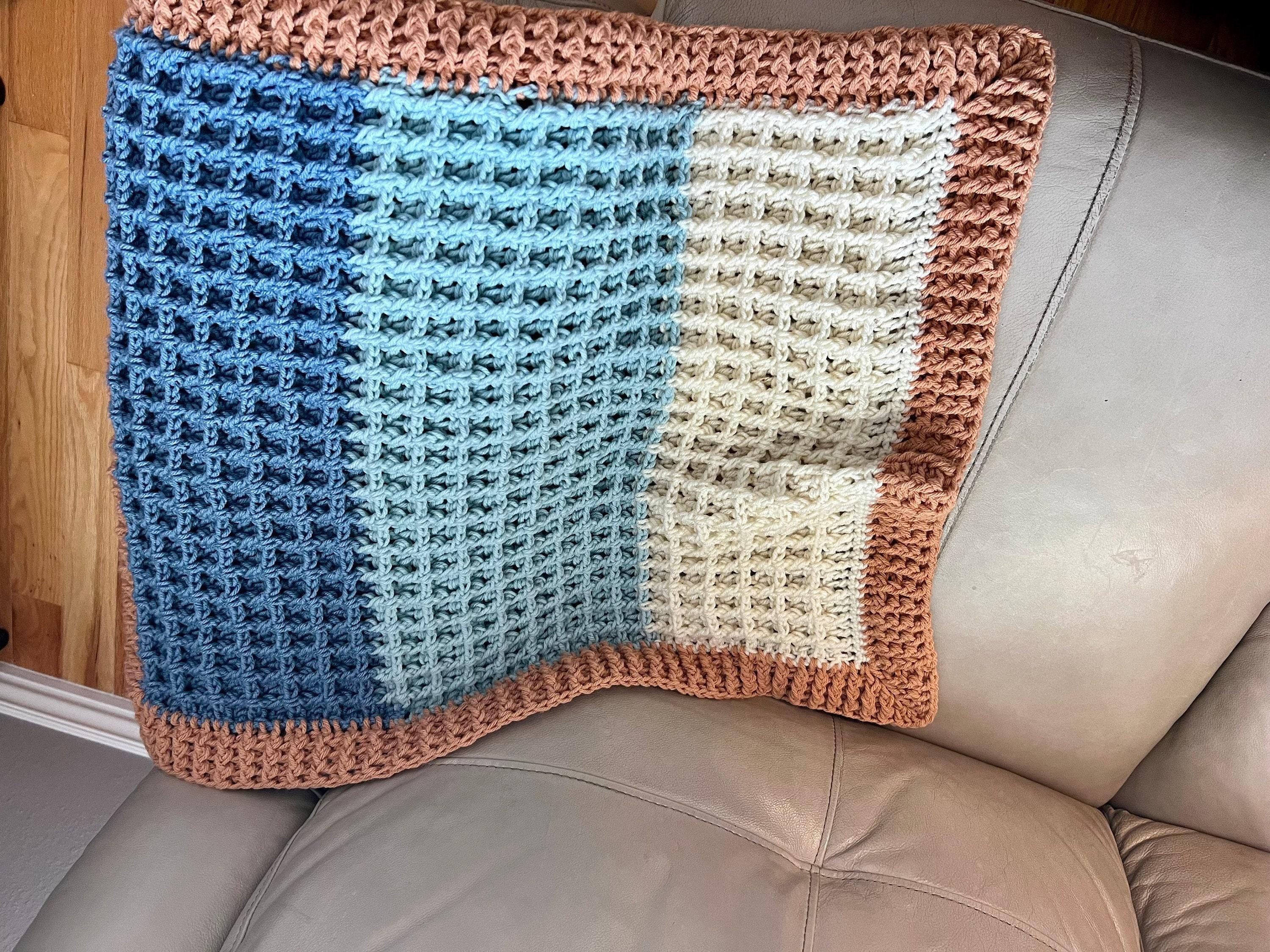 Beach Theme Baby Blanket – Handmade Crochet Heirloom for Bassinet & Carseat