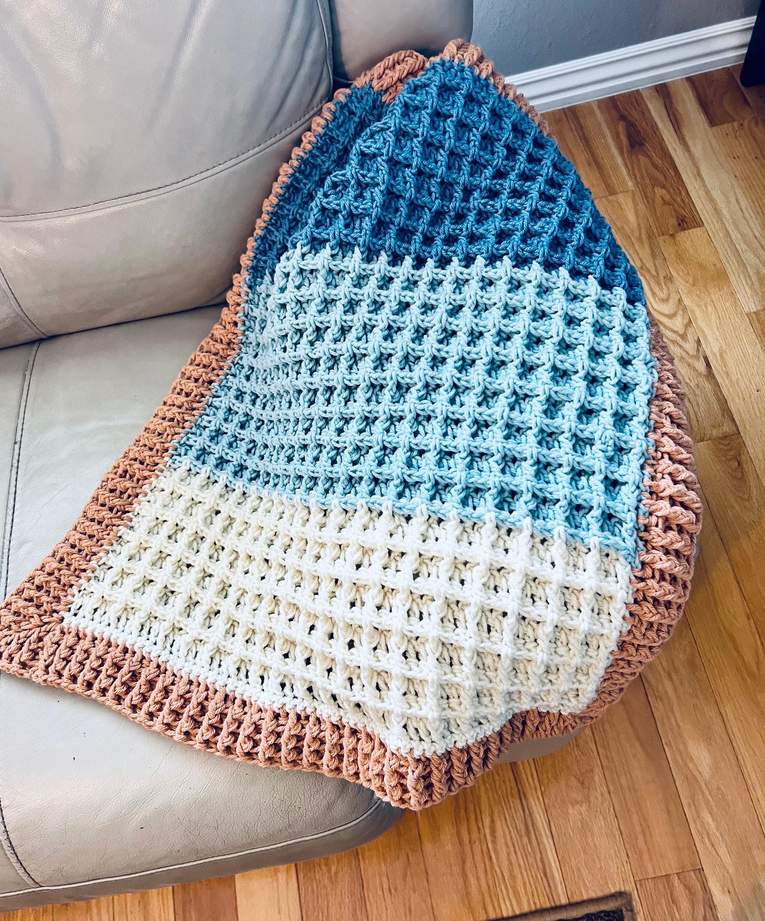 Beach Theme Baby Blanket – Handmade Crochet Heirloom for Bassinet & Carseat
