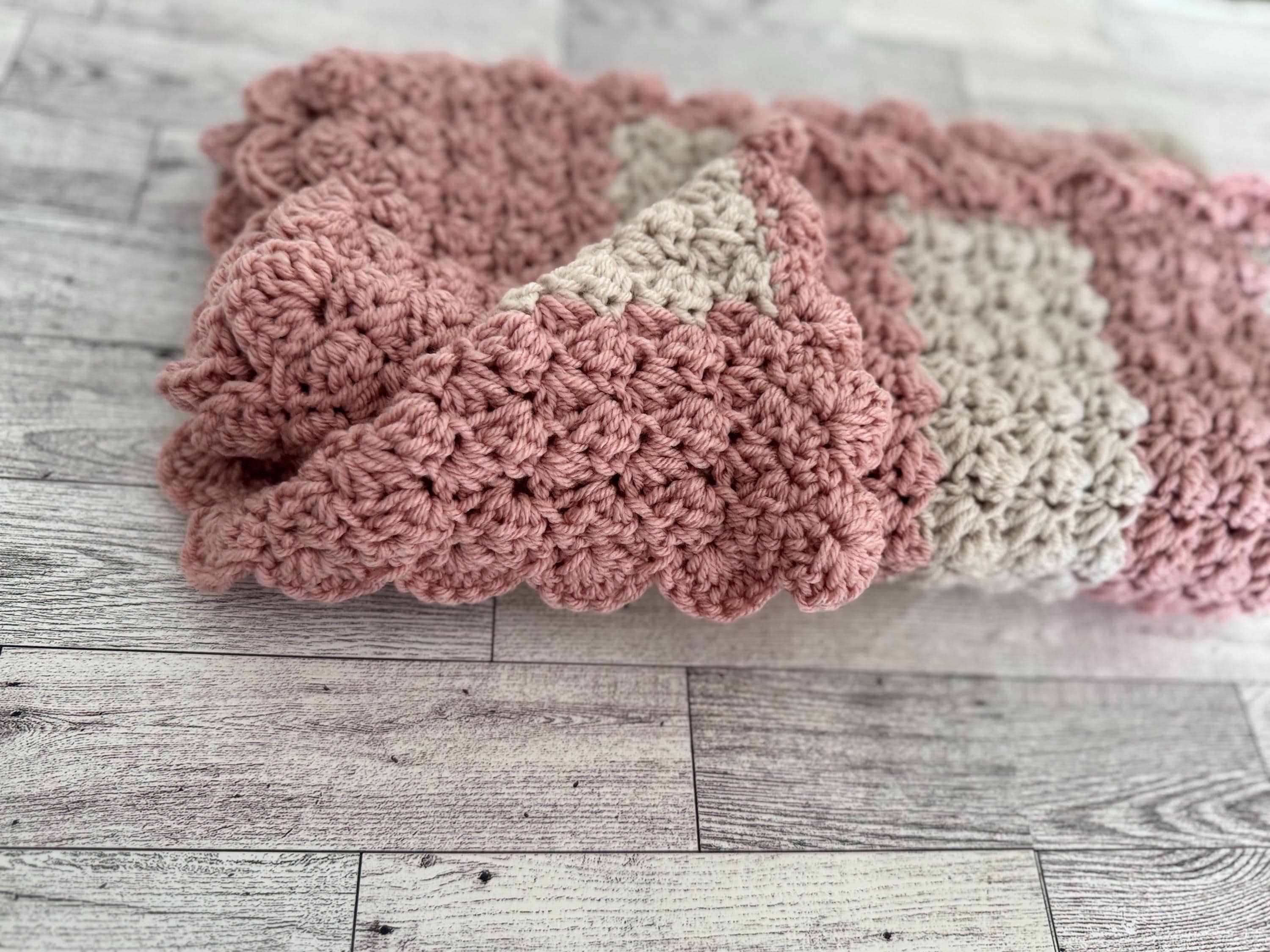 Handmade Baby blanket Crib small baby girl blanket 35”x25” cradle blanket