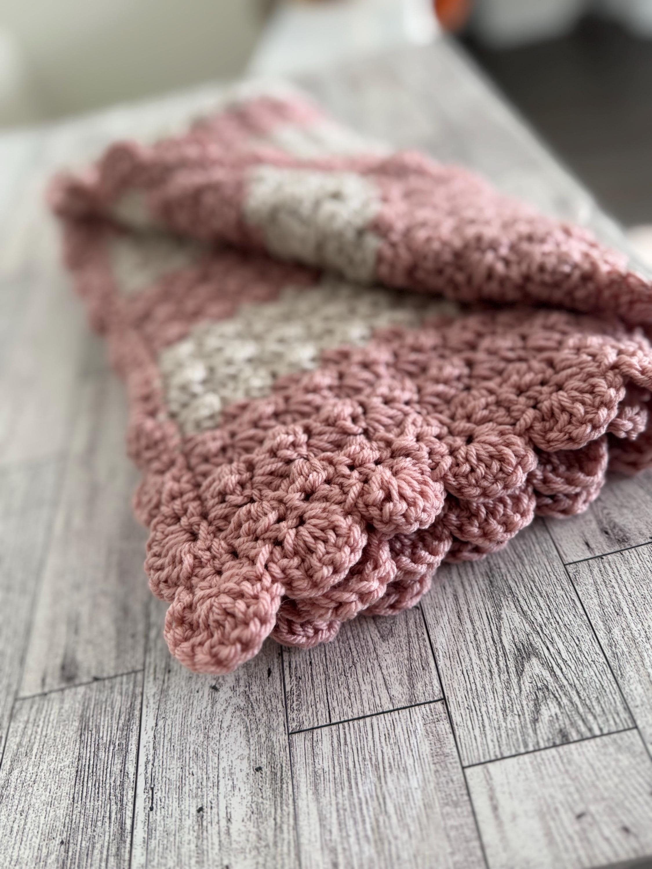 Gift Set Baby Shower Handmade Crochet Pixie Hat and Crib Size Blanket Newborn Keepsake Neutral Crochet Baby Set