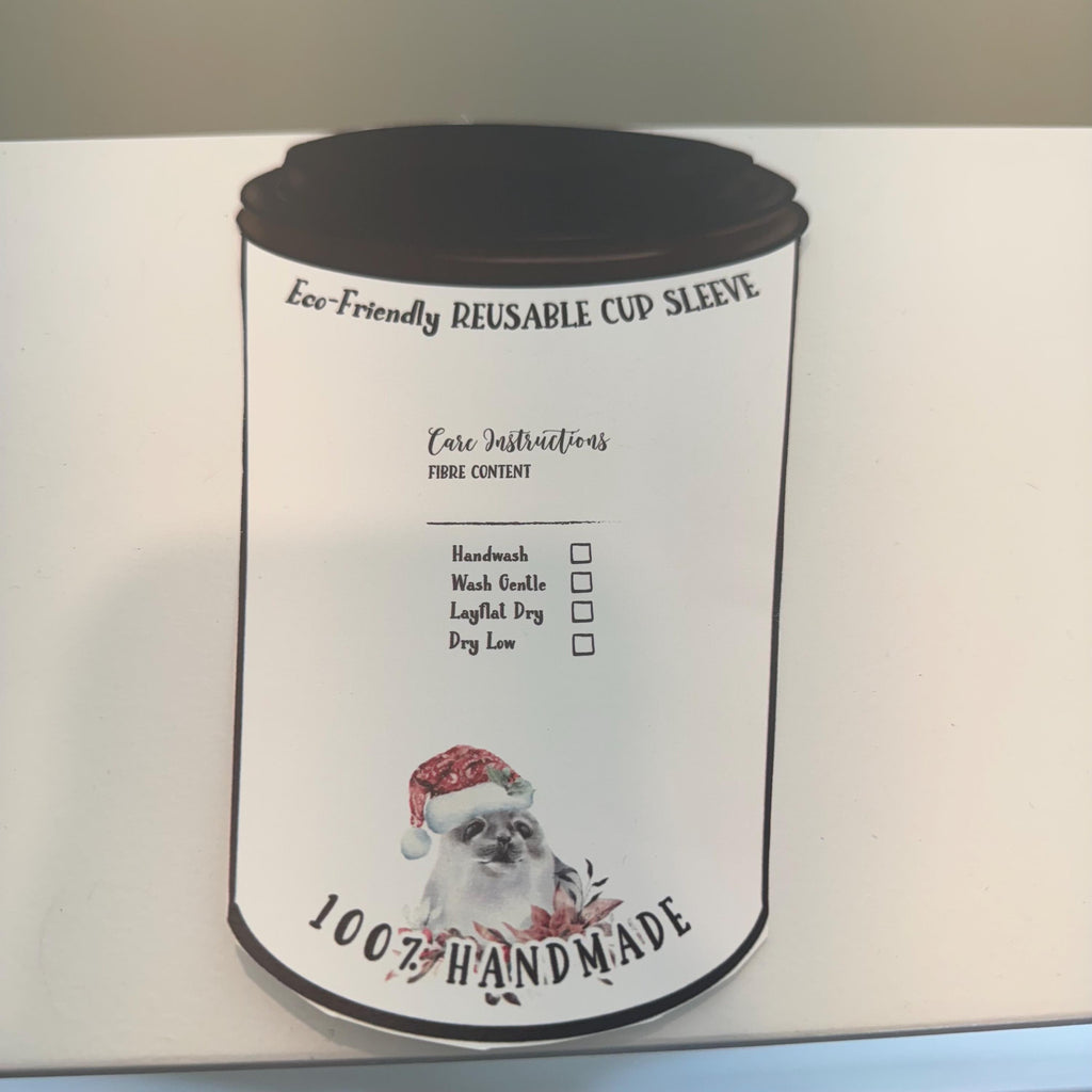 Crochet Coffee Cup Cozy Coffee Lover Gift Eco Friendly Reusable Handmade Coffee cup sweater- light lavender purple