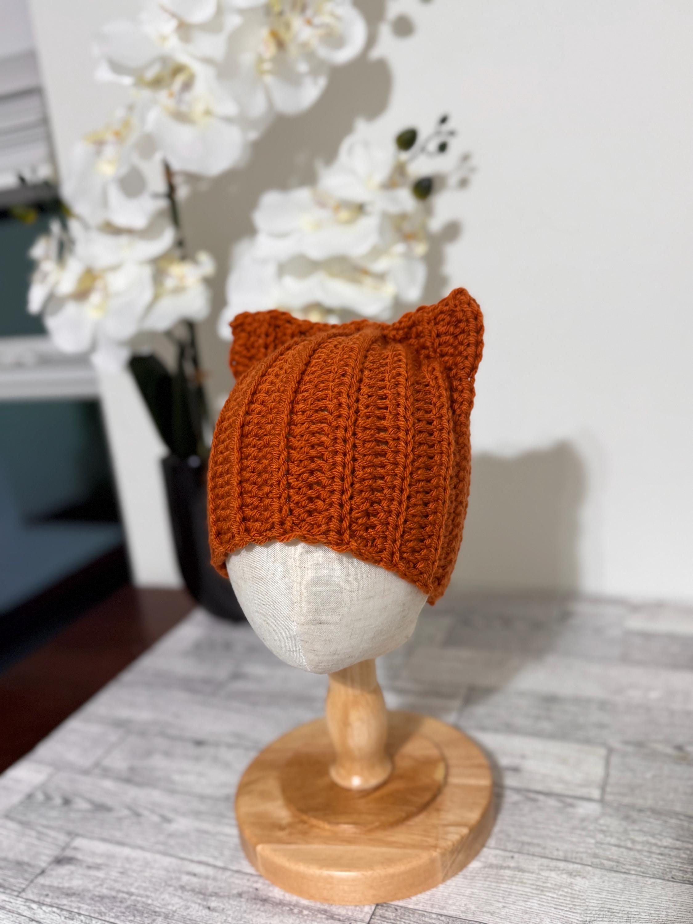 Handmade Crochet Fox Ear Hat | Baby Toddler Child Beanie | Fall Winter Knit Hat | Newborn to Kids 10 Years | Cozy Fox Beanie Gift