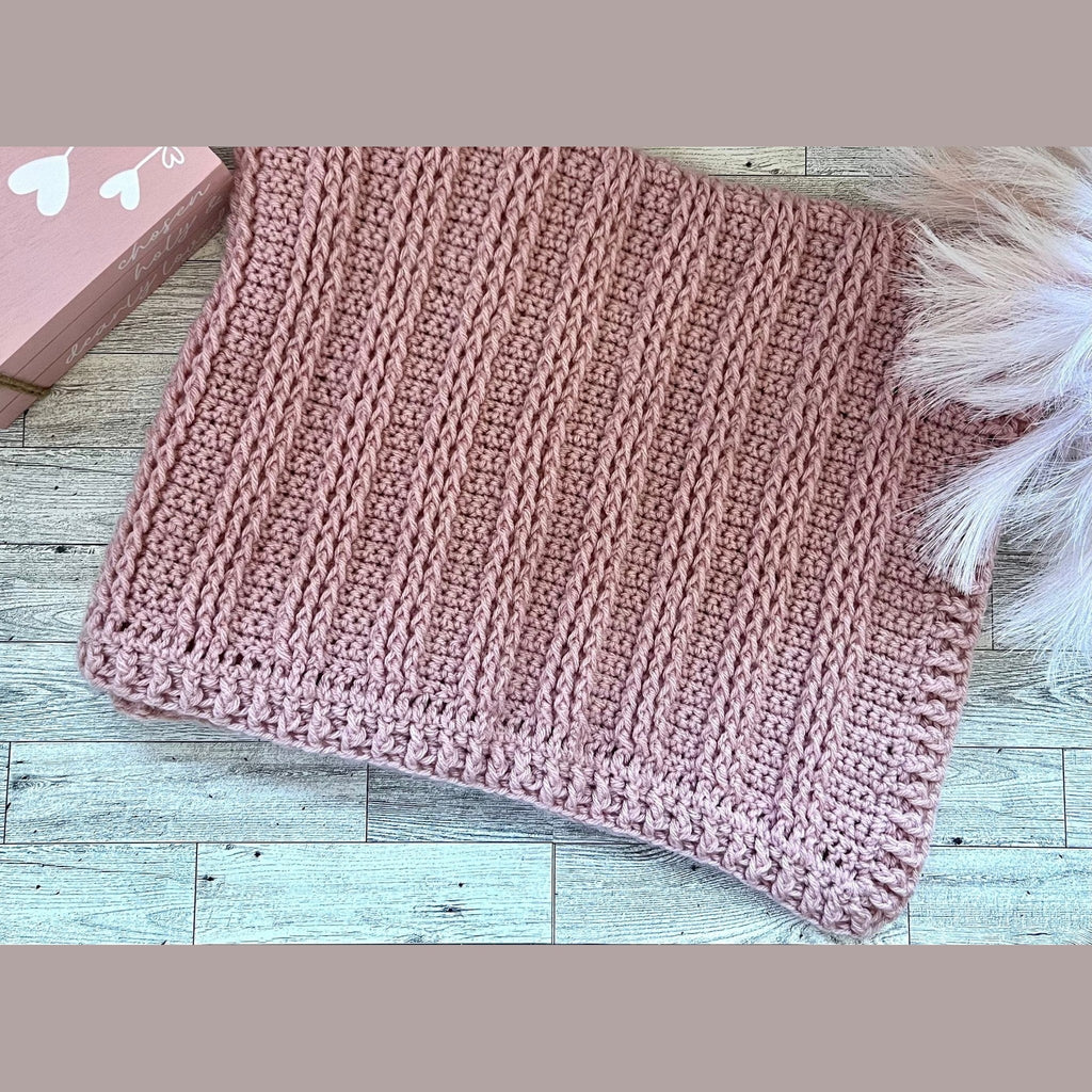 Blanket for baby girl, pink - blanket for baby girl - baby shower gift for baby girl 31”x26”cradle blanket, boho room decor, modern heirloom - Lilly Grace Sparkle Boutique