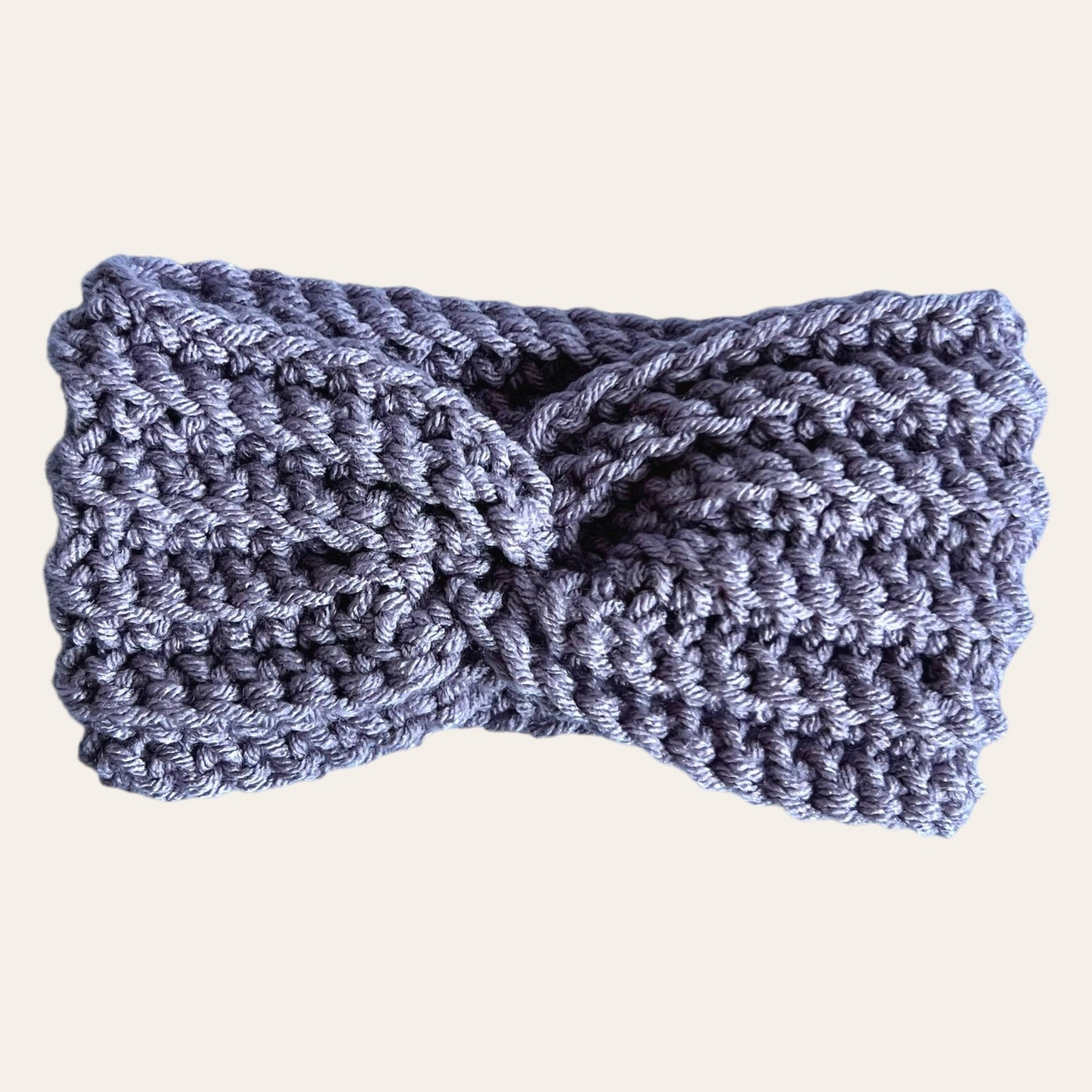 Cute headband for girl or woman, boho style pastel color headband, crochet headband for spring weather, pastel colors - Lilly Grace Sparkle Boutique