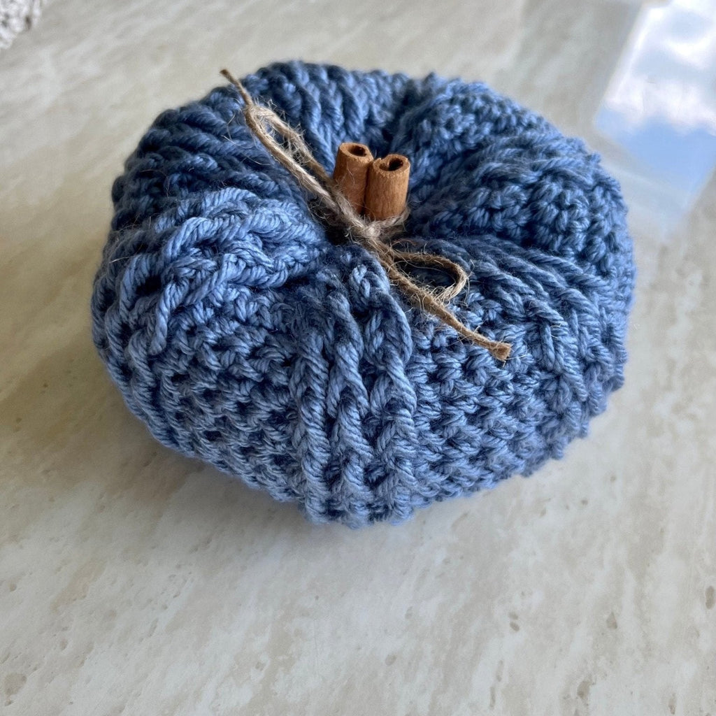 Decorative handmade crochet pumpkin in pumpkin spice, autumn decor, fall room decor, pumpkin decor, pumpkin set, decoration for fall, autum - Lilly Grace Sparkle Boutique