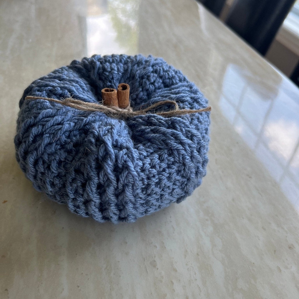 Decorative handmade crochet pumpkin in pumpkin spice, autumn decor, fall room decor, pumpkin decor, pumpkin set, decoration for fall, autum - Lilly Grace Sparkle Boutique