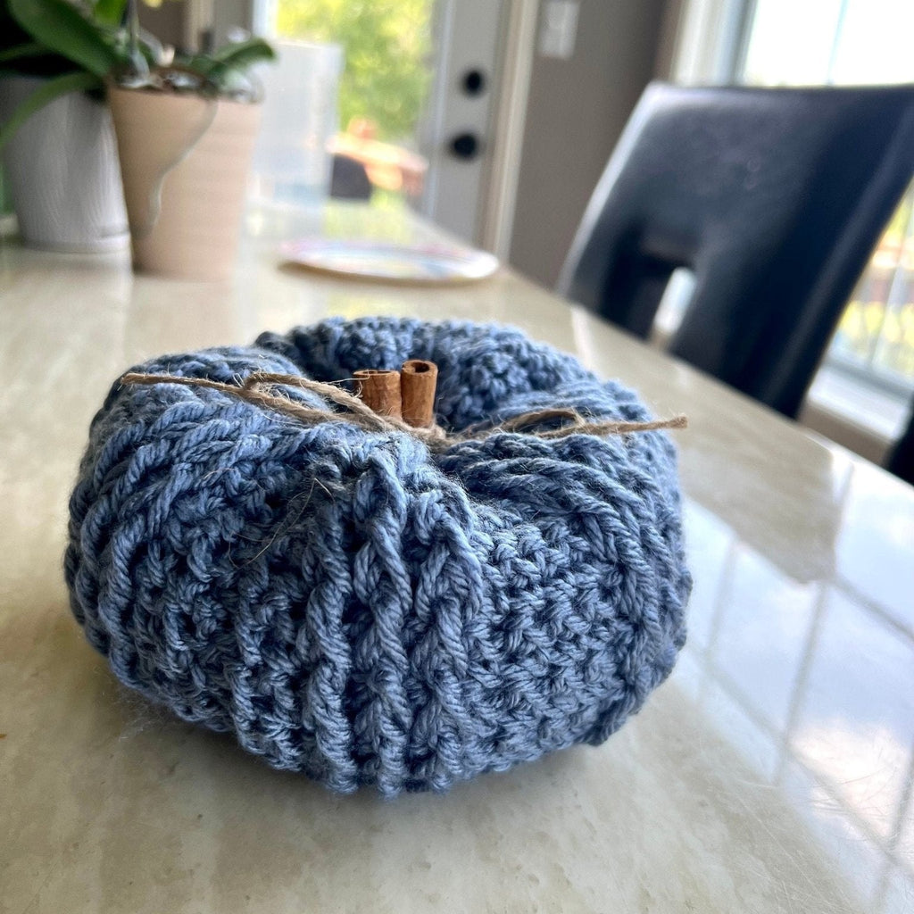 Decorative handmade crochet pumpkin in pumpkin spice, autumn decor, fall room decor, pumpkin decor, pumpkin set, decoration for fall, autum - Lilly Grace Sparkle Boutique