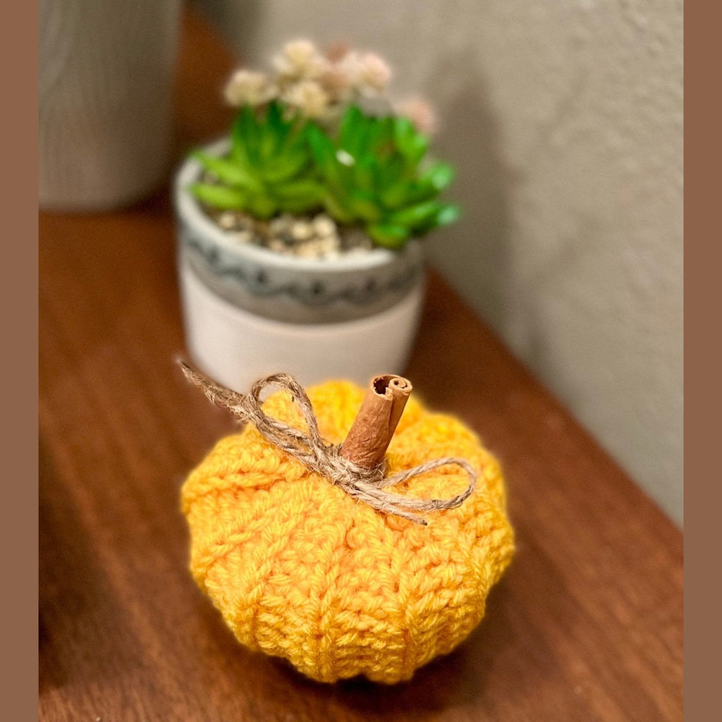 Fall decor for home, Crochet pumpkin decoration, handmade fall decor Thanksgiving decoration, Thanksgiving autumn photo prop - Lilly Grace Sparkle Boutique
