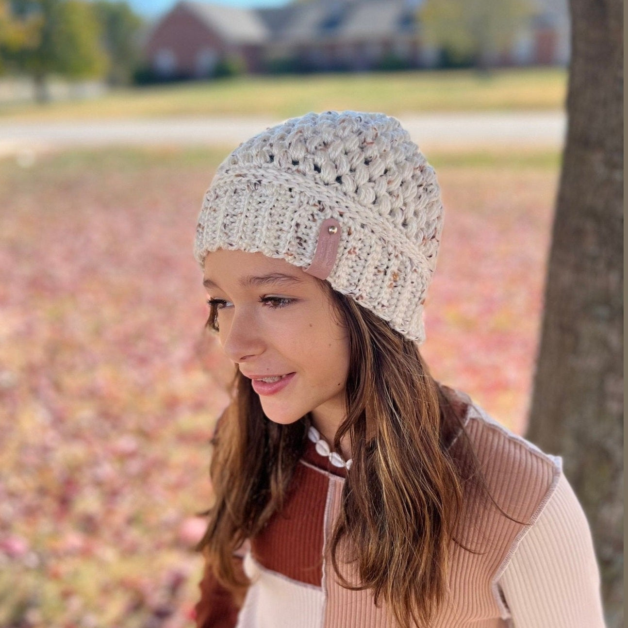Stylish trendy crochet hat for woman/girl, fall or winter weather crochet hat for girl crochet hat for women “mom and me” hat set,great gift - Lilly Grace Sparkle Boutique