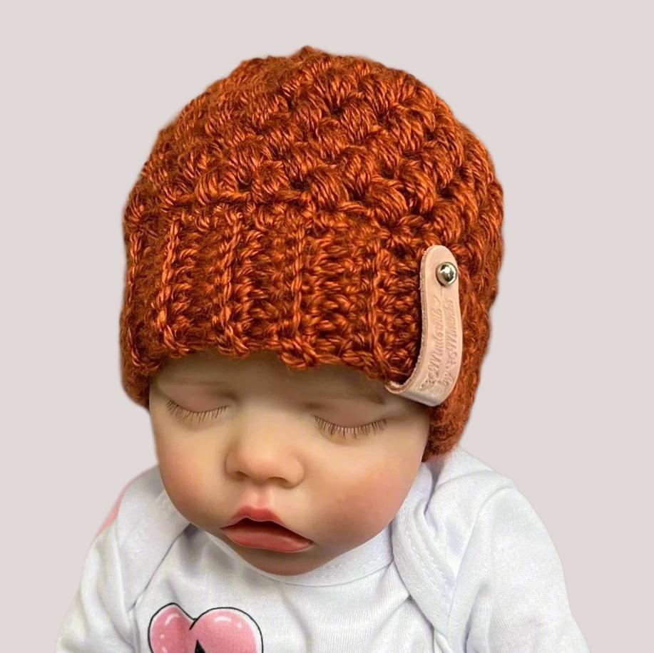 Acorn beanie hat for toddler 2-5T, toddler hat, fall season hats, beanie for fall photo session, knitted/crocheted handmade beanie hat - Lilly Grace Sparkle Boutique