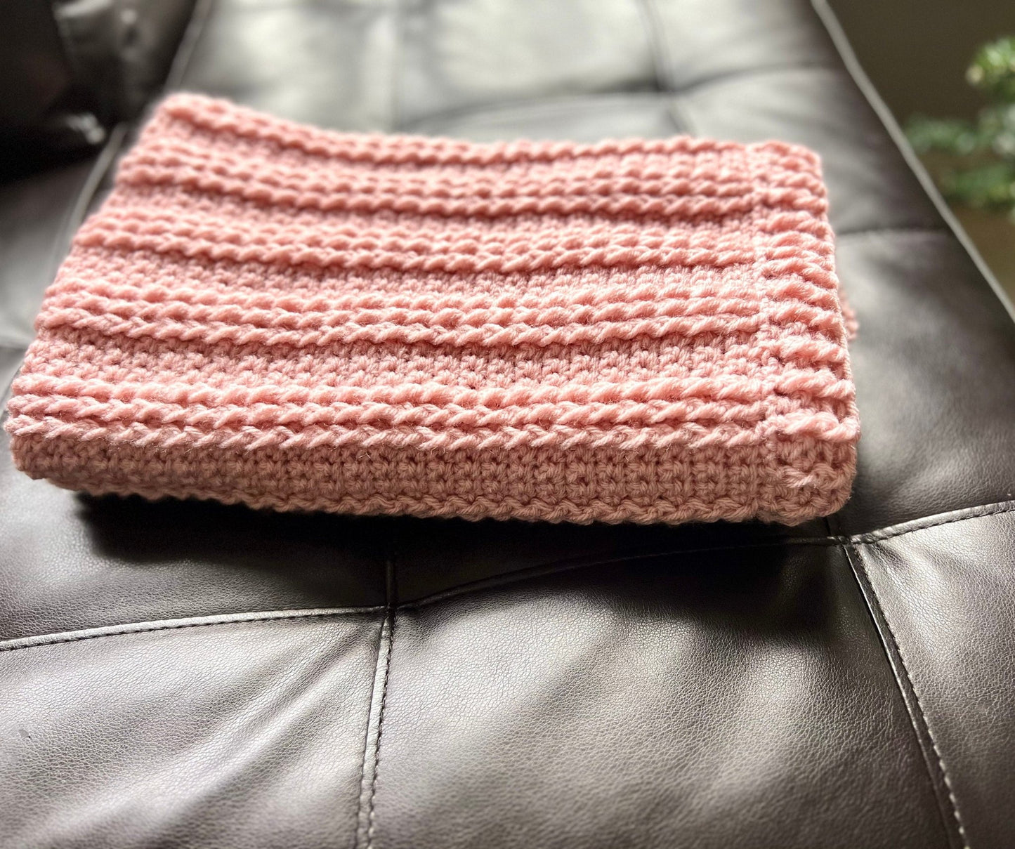 Blanket for baby girl crochet blanket, pink - blanket for baby girl - baby shower gift for baby girl 31”x26”cradle blanket, baby girl gift, - Lilly Grace Sparkle Boutique