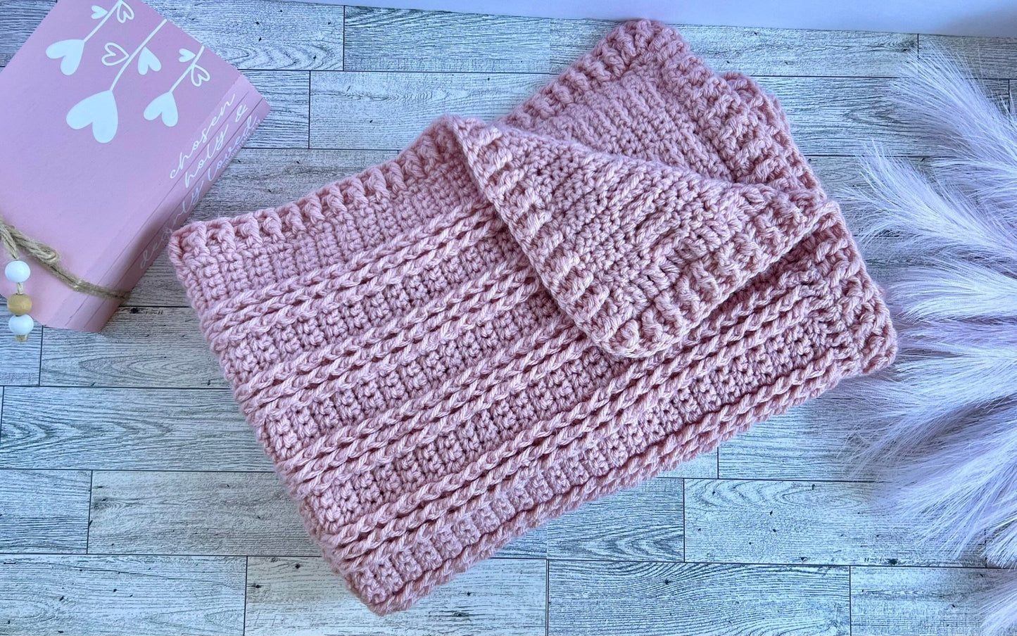 Cradle size baby blanket 31”x26”, dusty pink - blanket for baby girl - baby shower gift for baby girl, boho room decor, modern heirloom - Lilly Grace Sparkle Boutique