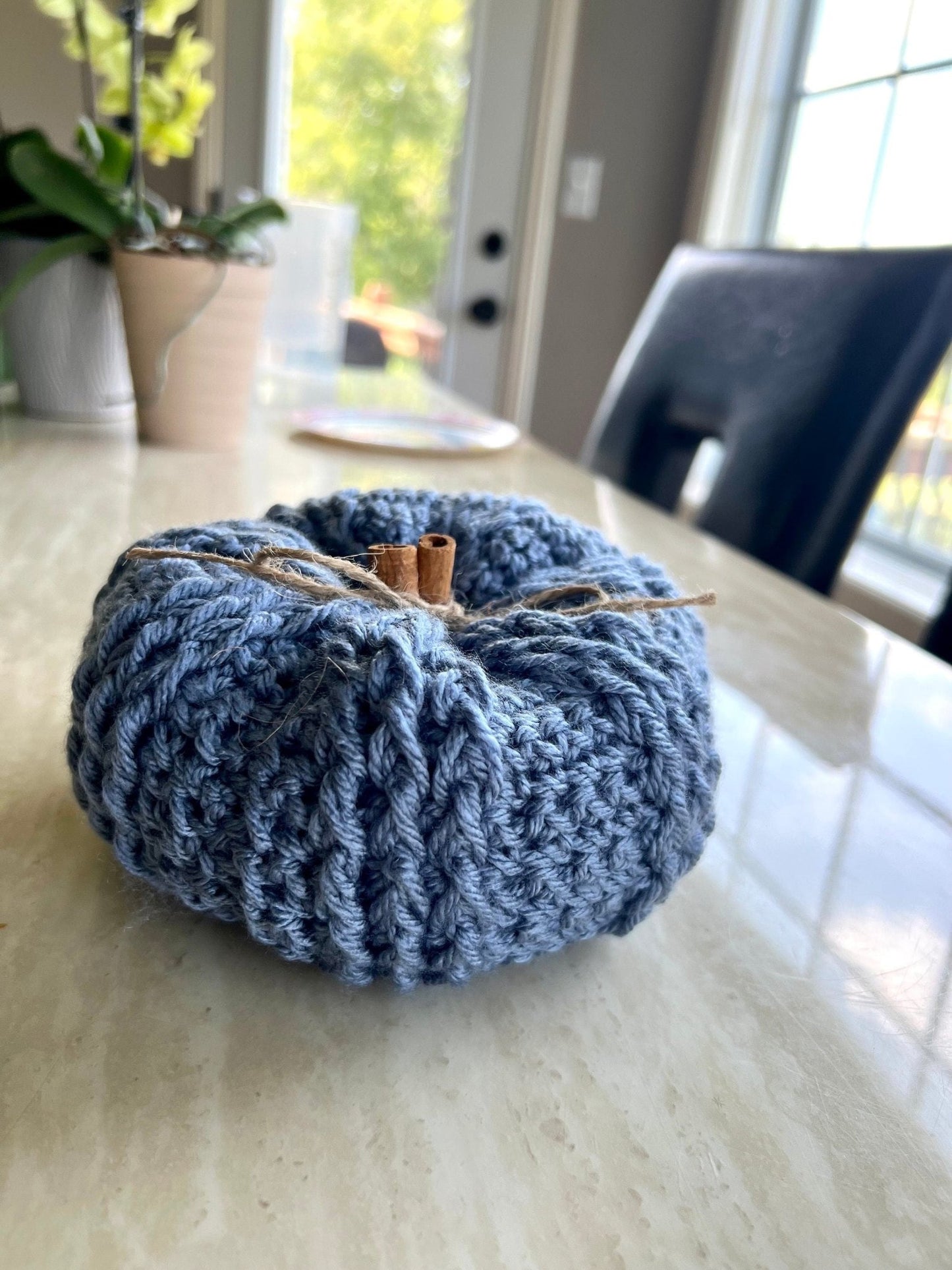 Decorative handmade crochet pumpkin in pumpkin spice, autumn decor, fall room decor, pumpkin decor, pumpkin set, decoration for fall, autum - Lilly Grace Sparkle Boutique