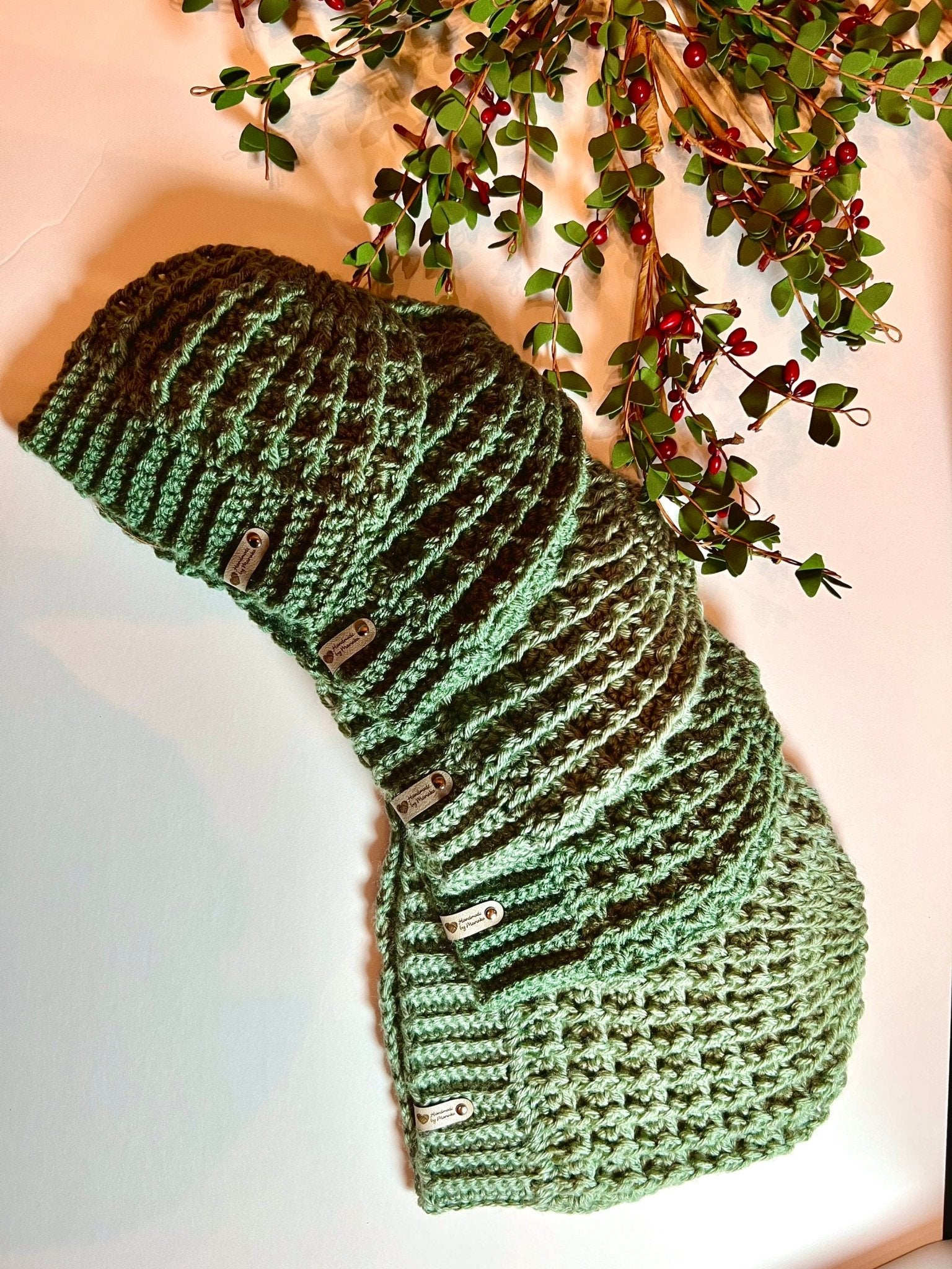 Handmade crochet hat, adult size, light sage green color - Lilly Grace Sparkle Boutique
