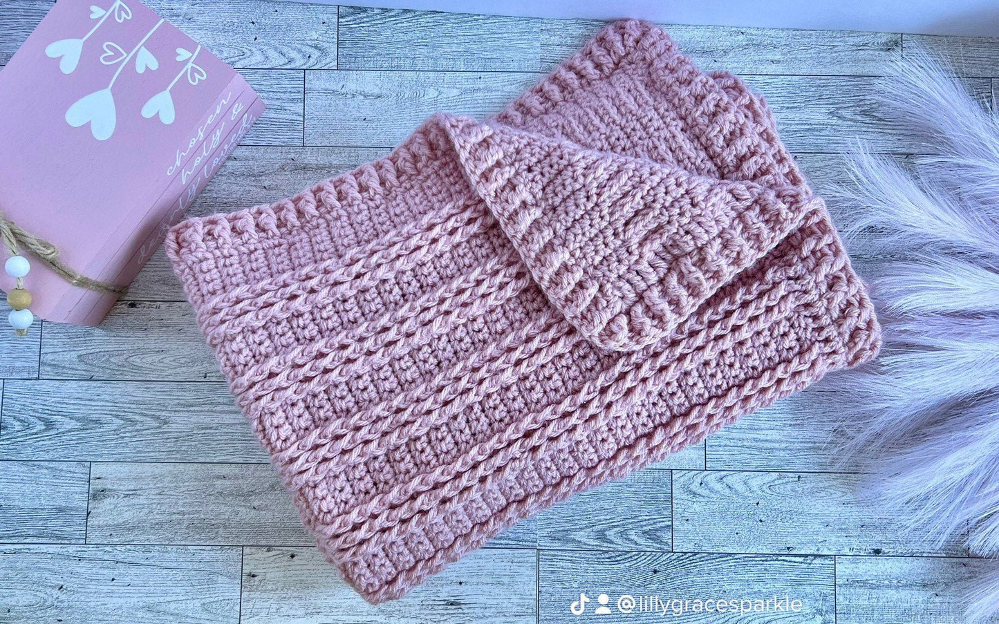 Handmade crochet soft rose pink blanket for baby girl, 31”x26”, baby shower gift for girl, modern heirloom baby crib throw cradle blanket - Lilly Grace Sparkle Boutique