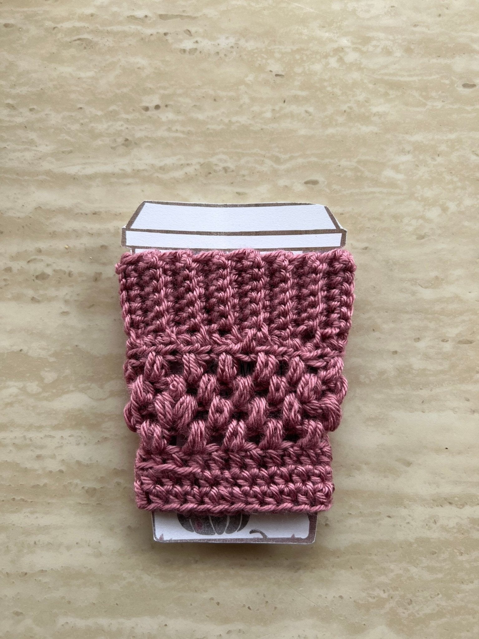 Reusable cup sleeve- Caramel color crochet coffee cozy- drink cozy-cup sleeve - cup cozy- coffee cup sleeve, Mother’s Day gift - Lilly Grace Sparkle Boutique