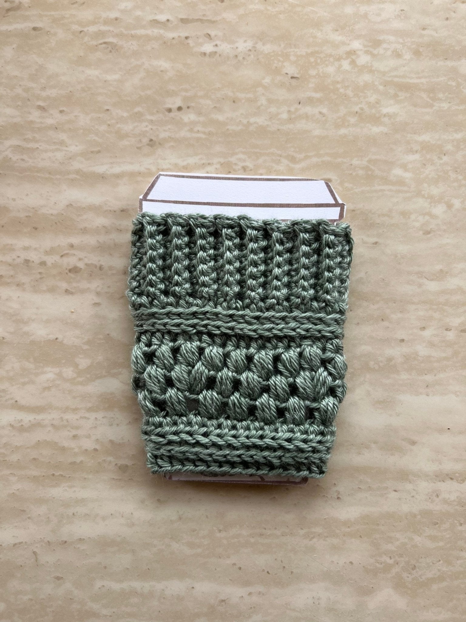 Reusable cup sleeve- Caramel color crochet coffee cozy- drink cozy-cup sleeve- iced coffee cozy - cup cozy- coffee cup sleeve - Lilly Grace Sparkle Boutique
