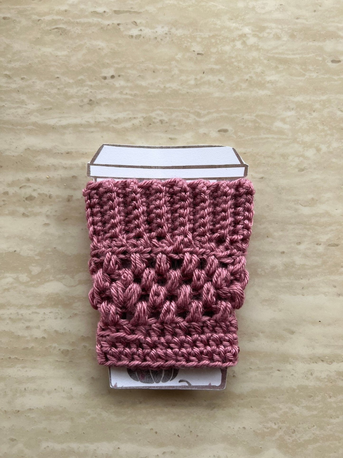 Reusable cup sleeve- Caramel color crochet coffee cozy- drink cozy-cup sleeve- iced coffee cozy - cup cozy- coffee cup sleeve - Lilly Grace Sparkle Boutique