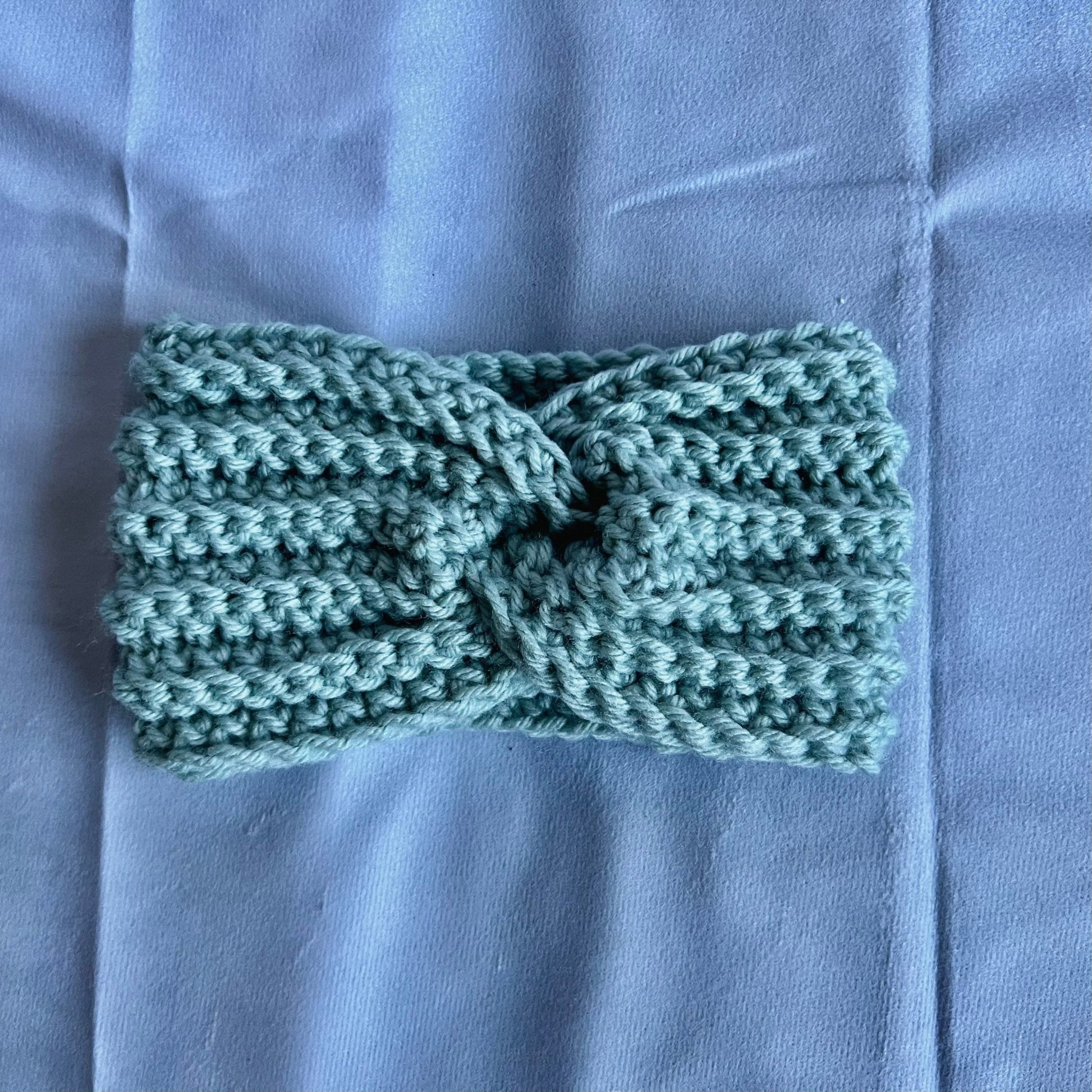 Sky blue Crochet headband for girl or woman, boho style color headband, crochet headband for spring weather, various sizes, variety colors - Lilly Grace Sparkle Boutique